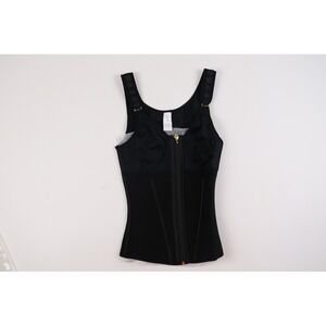 Shapshe Shapewear Compression Vest Waist Trainer Black Solid Small NEW